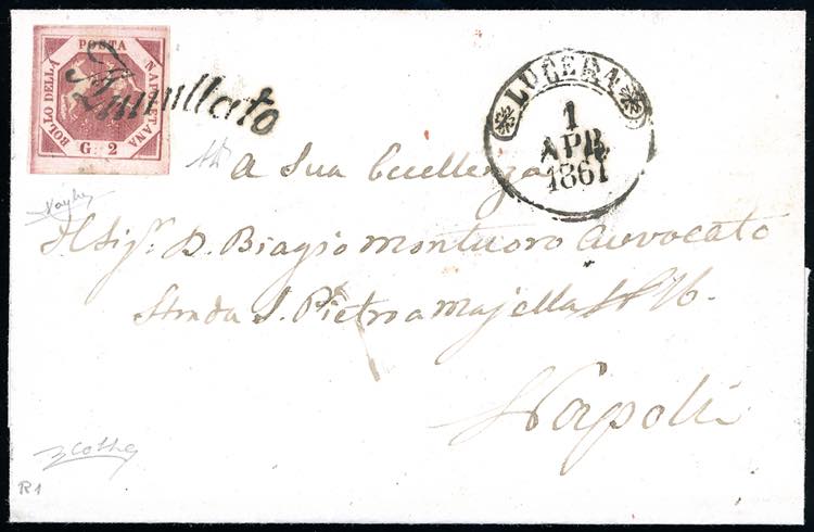 LUCERA, svolazzo + cerchio punti ... 