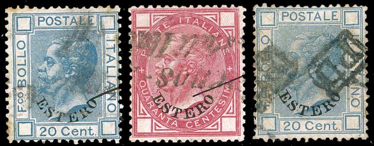 BUENOS AIRES 1874 - 20 cent. e 40 ... 