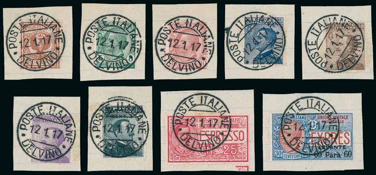 ALBANIA-DELVINO 1917 - Floreale, ... 