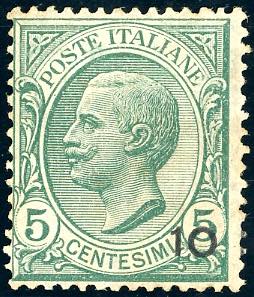 COSTANTINOPOLI 1908 - 10 para su 5 ... 