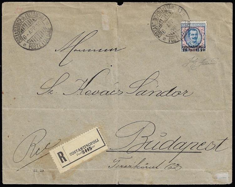 COSTANTINOPOLI 1910 - 20 piastre ... 