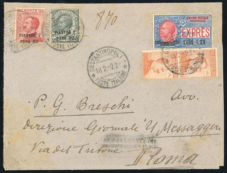 COSTANTINOPOLI 1922 - 1,20 pi. su ... 