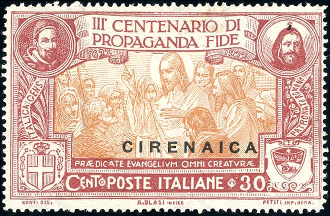 1923 - 30 cent. Propaganda Fide ... 