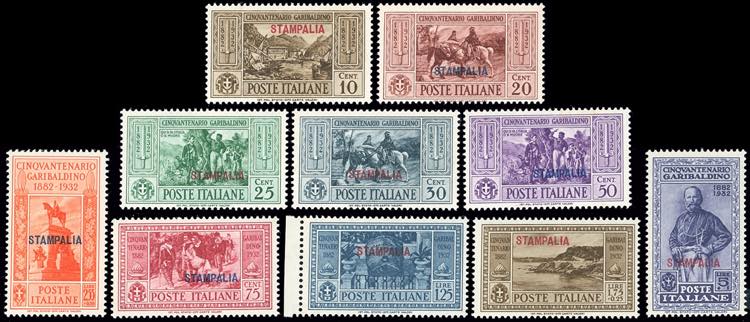 STAMPALIA 1932 - Garibaldi, serie ... 