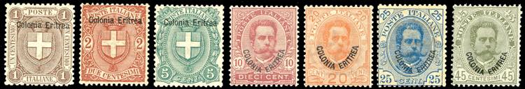 1895/99 - Umberto I soprastampati, ... 