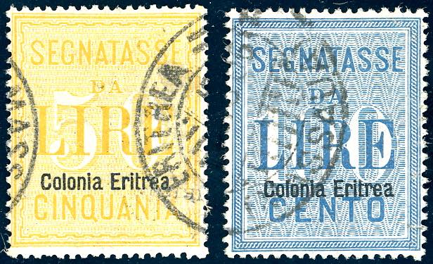 SEGNATASSE 1903 - 50 lire e 100 ... 