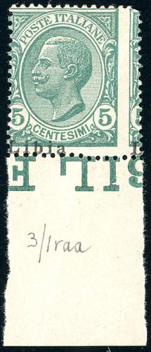 1912 - 5 cent. Leoni, soprastampa ... 