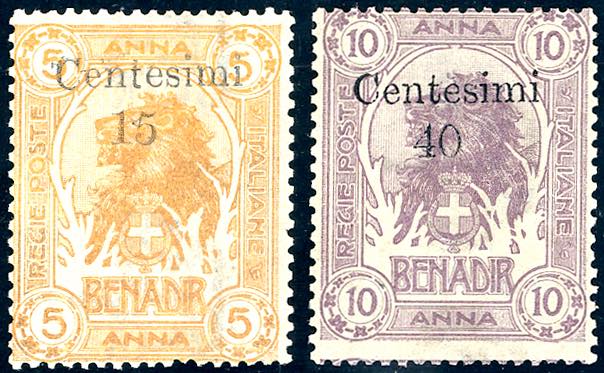 1905 - Soprastampati di Zanzibar, ... 