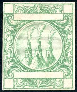 1865 - Saggio Riester in verde, ... 