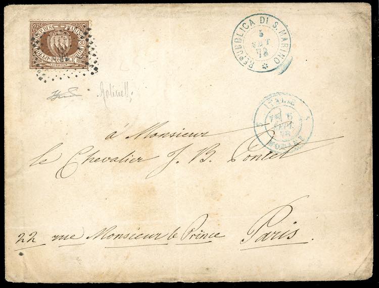 1878 - 30 cent. bruno Stemma (6), ... 