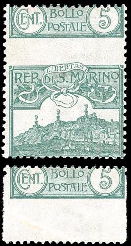 1903 - 5 cent. Vedute, ... 