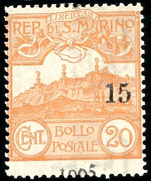 1905 - 15 cent. su 20 cent. (46), ... 