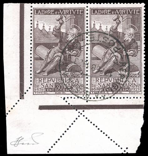 1923 - 30 cent. Società di Mutuo ... 