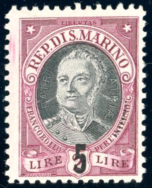 1927 - 5 lire su 2 lire Onofri, ... 