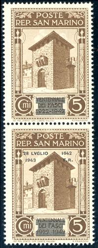 1943 - 5 cent. Caduta del ... 
