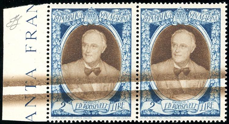 1947 - 2 lire Roosvelt (302), ... 