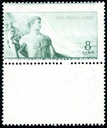 1948 - 8 lire Lavoro, stampa ... 