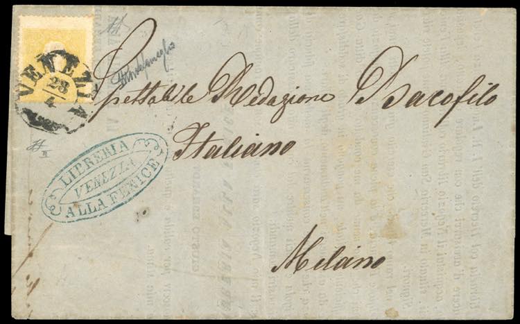 1859 - 2 soldi giallo, II tipo ... 