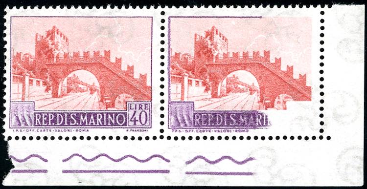 1966 - 40 lire Vedute, coppia ... 