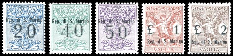 1924 - Soprastampati, serietta di ... 