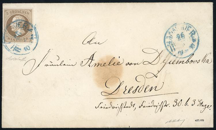 GERMANIA HANNOVER 1859 - 3 g. ... 