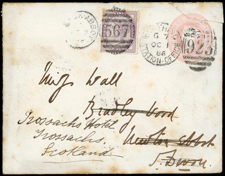 GRAN BRETAGNA 1886 - Redirected ... 