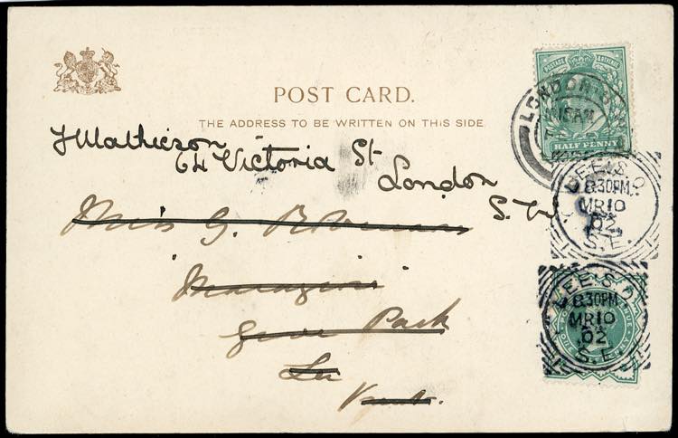 GRAN BRETAGNA 1902 - Redirected ... 