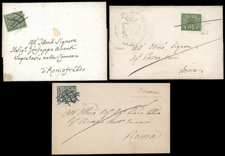 1852/63 - 2 baj, tre esemplari ... 