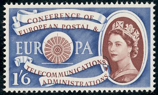 GRAN BRETAGNA 1960 - 1/6 s. Europa ... 