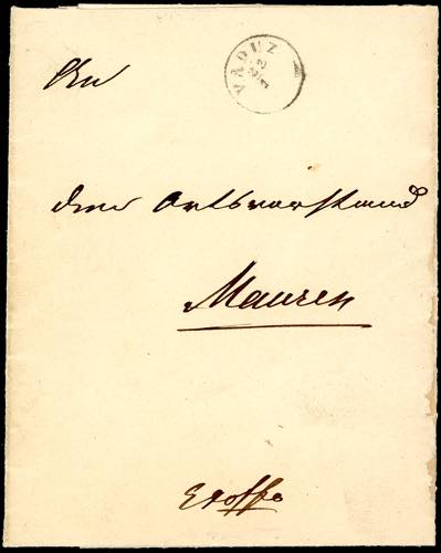 LIECHTENSTEIN - Lettera non ... 