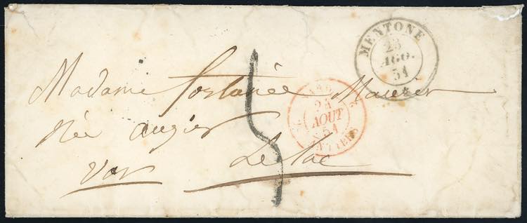 MONACO 1851 - Busta non affrancata ... 