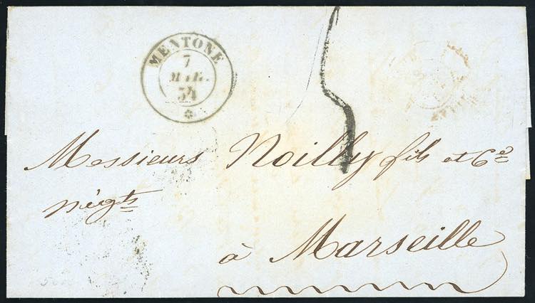 MONACO 1854 - Lettera non ... 