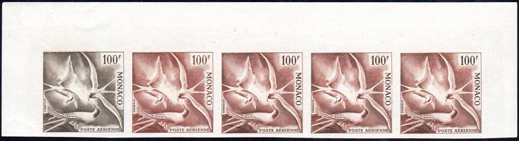 MONACO POSTA AEREA 1955 - 100 fr. ... 