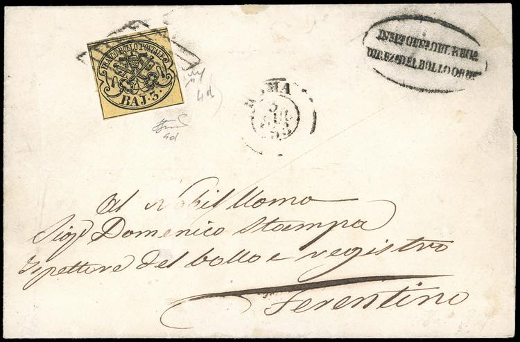 1858 - 3 baj giallo paglia (4d), ... 