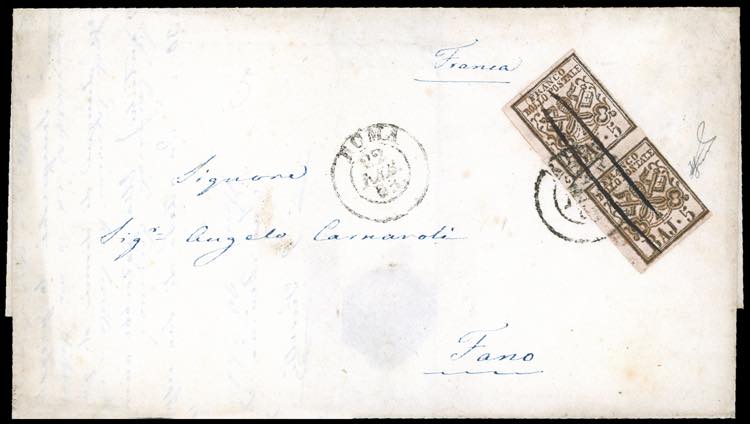 1853 - 5 baj rosa chiaro, coppia ... 