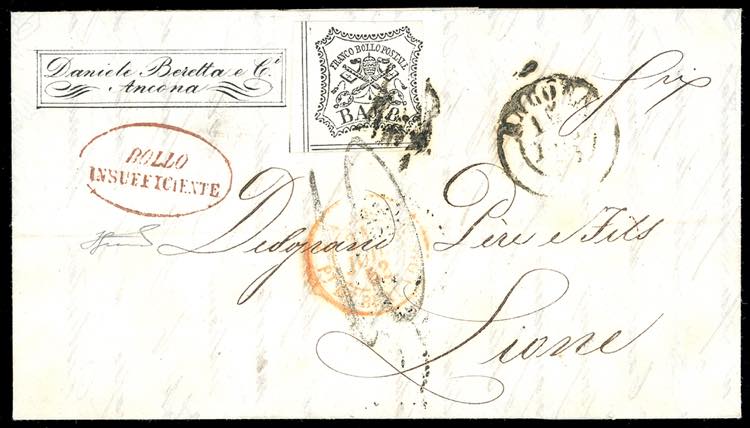 1853 - 8 baj bianco (9), su fresca ... 