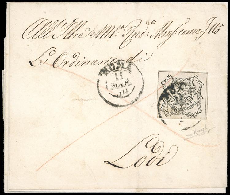 1854 - 8 baj bianco (9), perfetto, ... 