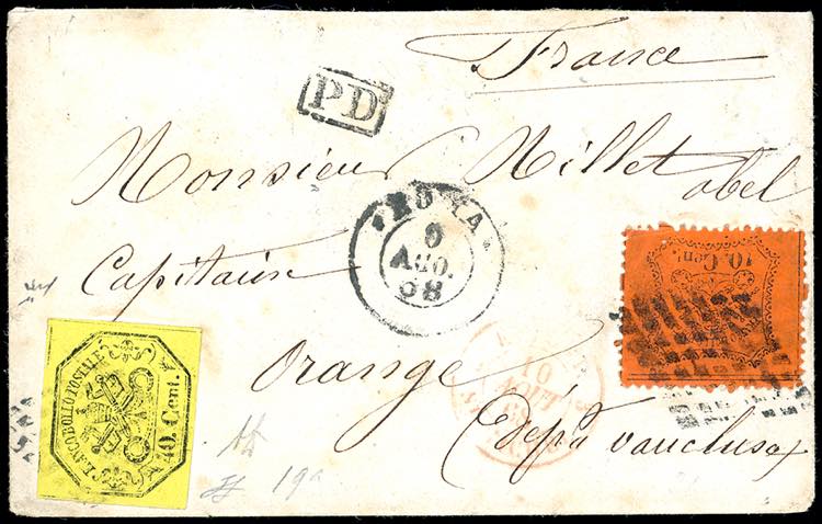 1868 - 40 cent. giallo, II ... 