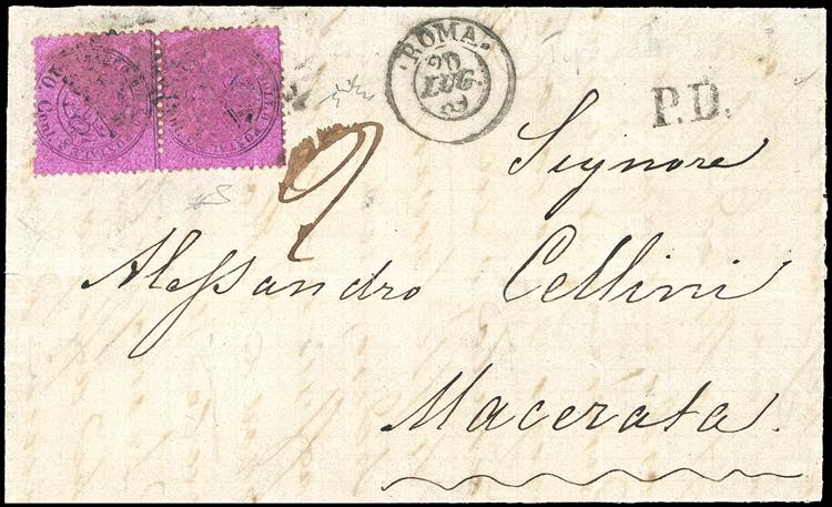 1869 - 20 cent. magenta (28g), ... 