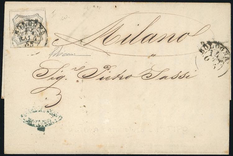 1855 - 8  baj bianco, falso per ... 