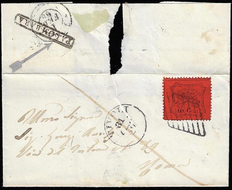 PALOMBARA, cartella al verso punti ... 