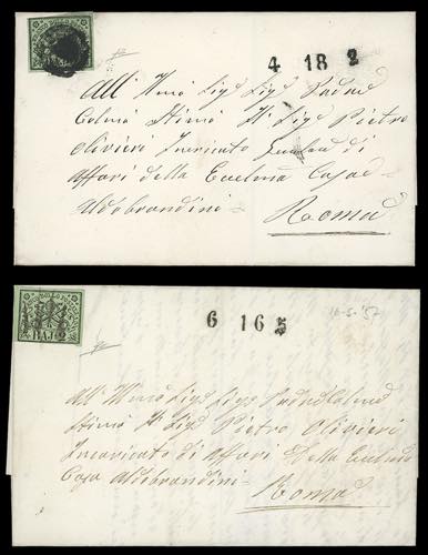 ROMA-FRASCATI - Due lettere ... 