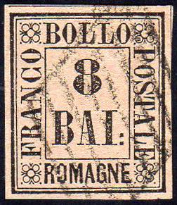 1859 - 8 baj rosa (8), usato, ... 