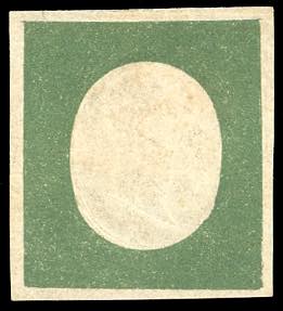 1854 - 5 cent. verde oliva scuro ... 