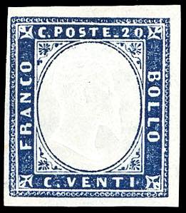 1862 - 20 cent. indaco (15E), ... 