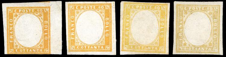 1859/1862 - 80 cent. (17), quattro ... 