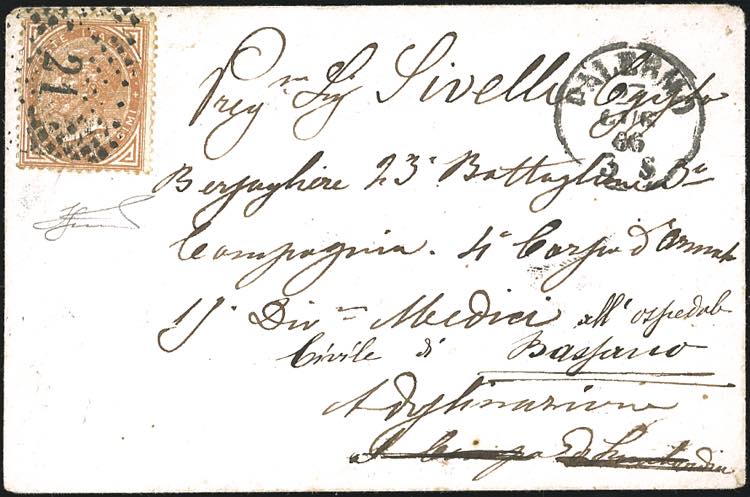 1866 - 10 cent. De La Rue, ... 