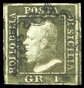 1859 - 1 grana verde oliva, III ... 