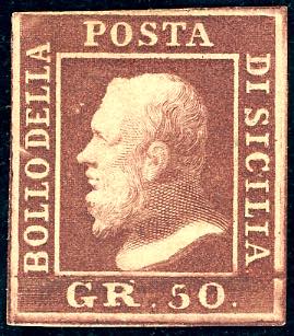 1859 - 50 grana cioccolato (14a), ... 