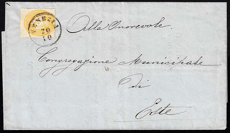 1864 - 2 soldi giallo, dent. 14 ... 